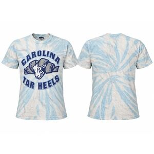 Y2K North Carolina Tar Heels UNC Tie Dye T-Shirt Sport Attack Medium NCAA